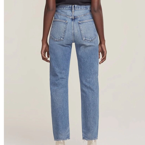 AGOLDE 90's Pinch Waist Distressed Jean Sz 27 - Picture 2 of 13